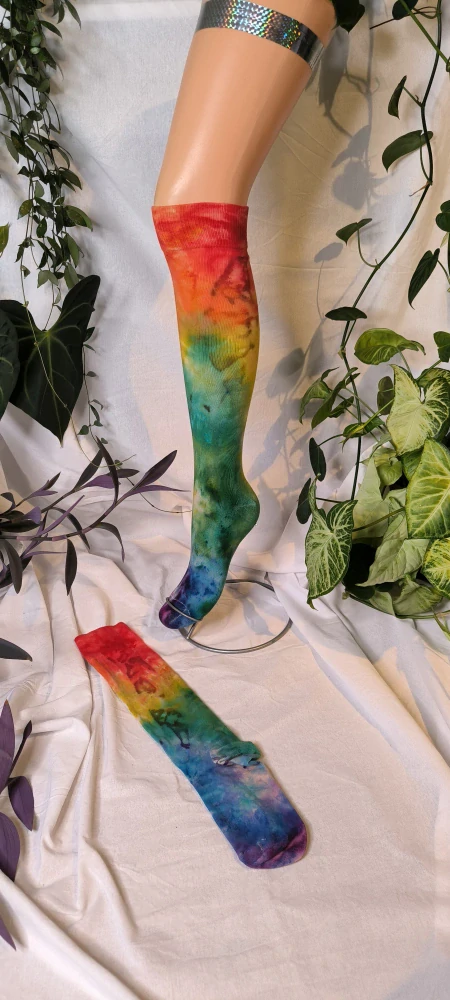 Batikované podkolenky 🌈