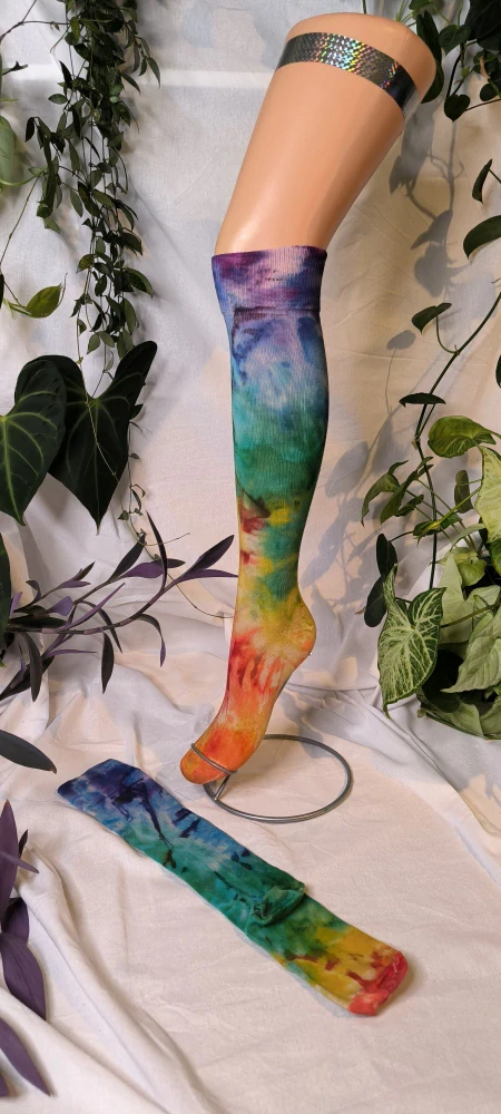Batikované podkolenky 🌈🌈